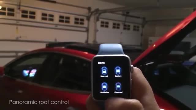 کنترل کردن ماشین تسلا با apple watch
