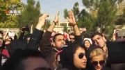 تجمع طرفداران مرتضی پاشاهی جلوی بیمارستان