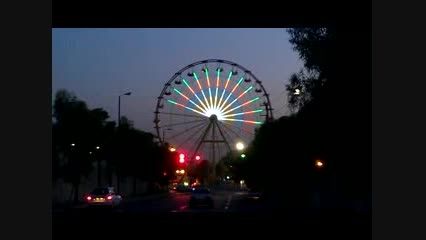 نور پردازی تک رنگ چرخ و فلک - پارک پامچال