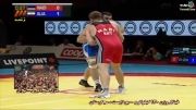 پیروزی علی اکبری در فینال (۱۲۰kg)