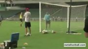 گل فوق العاده زیبای ابراهیموویچ در تمرین پی اس جی