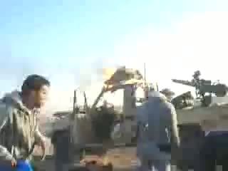 ذغال شدن داعشی پس از اصابت موشک کرنت
