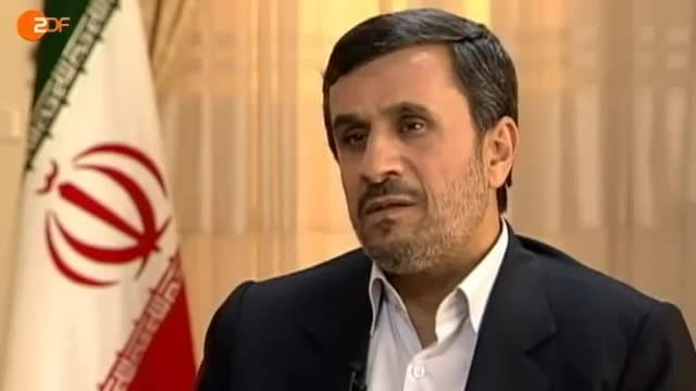 مصاحبه محکم و کوبنده اقای احمدی نژاد با خبرنگار المانی