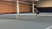 رونالدو نازاریو در حال تمرین تنیس