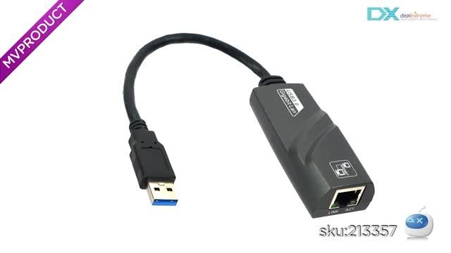 تبدیل USB 3.0 به LAN گیگابیت با سرعت 1000Mbps