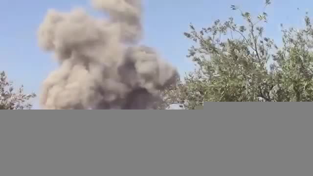 بمباران مواضع تروریست ها در ریف حماه