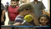 اشک های دختر فلسطینی در سوگ برادرش