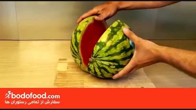 سریع ترین و راحتترین روش قاچ هندوانه!