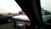 تصاف 15 ماشین در جاده تهران به قم