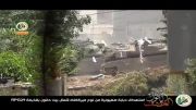 اصابت موشک RPG 29 به تانک مرکاوا اسرائیلی در غزه