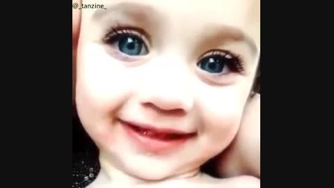 چشمان فوق العاده زیبای بچه