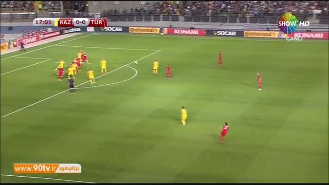 خلاصه بازی: قزاقستان ۰-۱ ترکیه