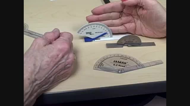 آموزش ارزیابی انگشت با گونیا متر