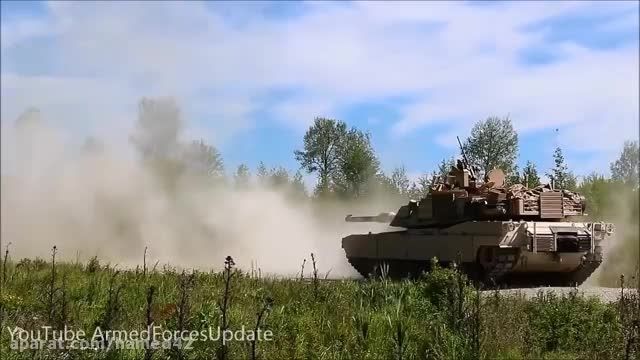 تانک های آمریکایی M1 Abrams در رومانی