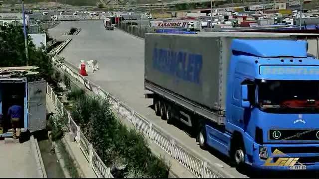بتن غلتکی محوطه ترانزیت مرز ترکیه
