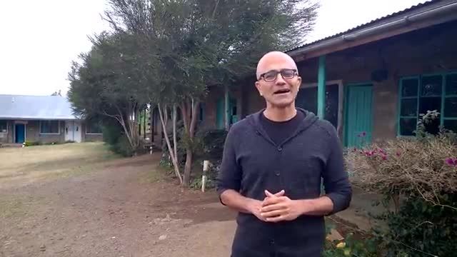 Satya Nadella celebrates Windows 10 in Kenya