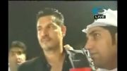 شاخ بازی علی دایی در شبکه عربی..ته خندس