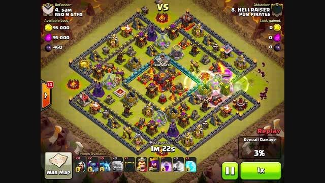 Maxed TH10, 3 Stared, GoWiPe