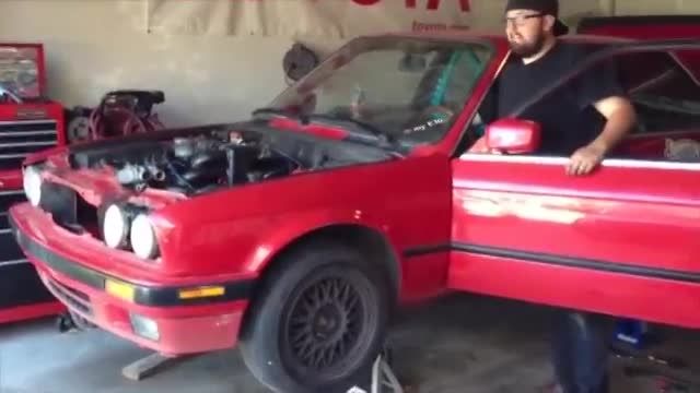 BMW E30 335i M30 Engine Swap in 5 Minutes