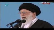 امام خامنه ای:دهان یاوه گویان آمریکایی را باید خورد کنند