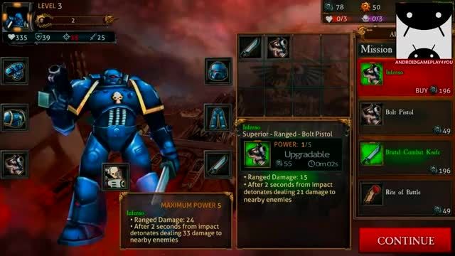 گیم پلی بازی اندرویدی Warhammer 40,000: Carnage