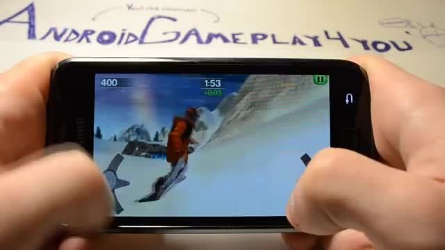 گیم پلی بازی اندرویدی SummitX Snowboarding