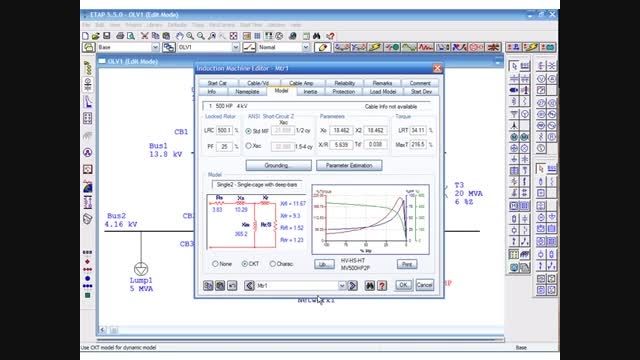 Motor Starting in ETAP Software - Dynamic