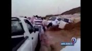 غرق شدن زن و مرد عربستانی در سیل
