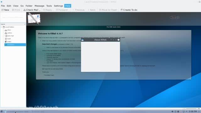 Fedora 22 KDE Plasma 5.3 Spin in Action 1080p