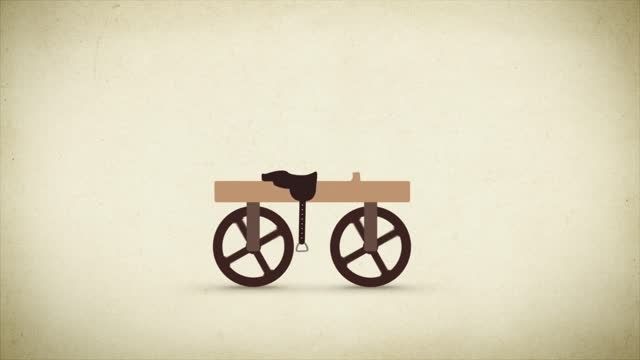 انیمیشن: تاریخ تحول دوچرخه