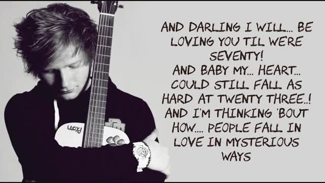 Thinking Out Loud by Ed Sheeran - LYRICS