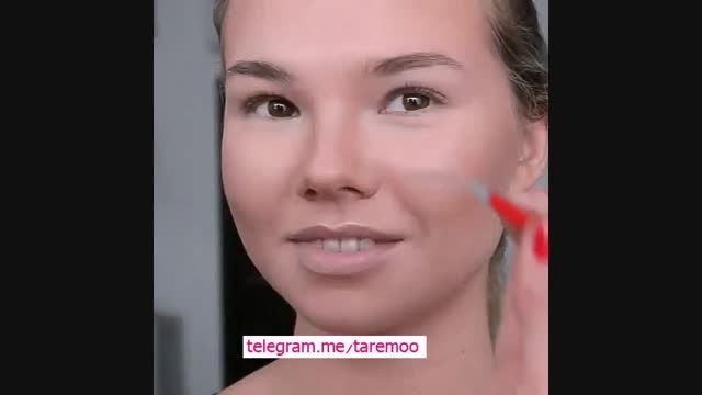 آموزش آرایش صورت (بزرگ کردن چشم) در تارمو