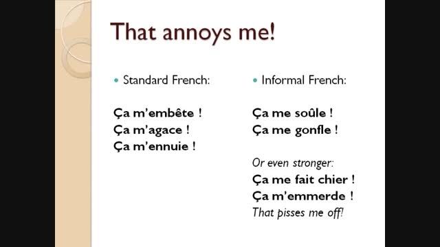 Informal French Vocabulary: Common Expressions