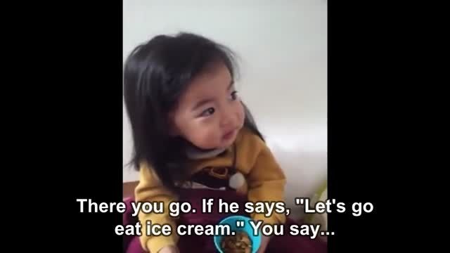 Mom Tries to Teach Adorable Girl Life Lesson