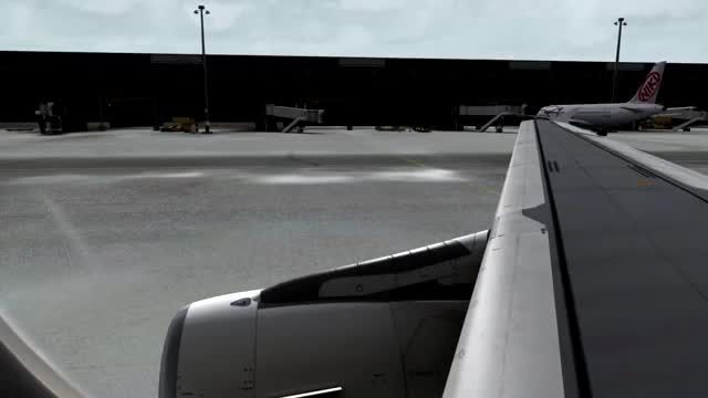 تیک آف ایرباس 320 از وین در شبیه ساز پرواز