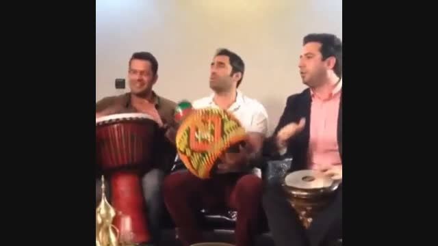 نوازندگی هنرمندان در شام ایرانی