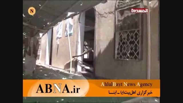 تخریب مسجد شهرک فج عطان با استفاده از بمب های ممنوعه