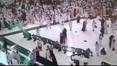 روایت دوربین های امنیتی مسجد الحرام از لحظه سقوط جرثقی