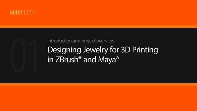 Designing Jewelry for 3D Printing in ZBrush and Maya