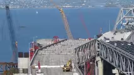 تایم لپس سان فرانسیسکو-اوکلند خلیج پل ساخت و ساز