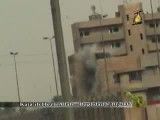 انهدام  برج دیده بانی ارتش آمریکا توسط حزب الله عراق