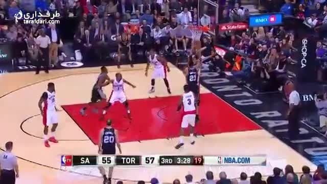 ویدیو؛ بسکتبال NBA-سن آنتونیو 82 - 87 تورنتو