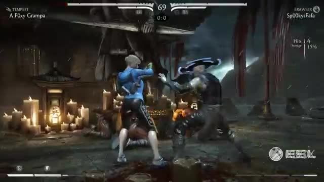 MKX Fight - CassieCage/Sonya vs KungLao