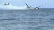 سقوط وحشتناک هواپیما مسافربری در اقیانوس