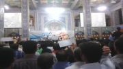 استقبال مردم یزد از دکتر محمدرضا عارف در مسجد حظیره