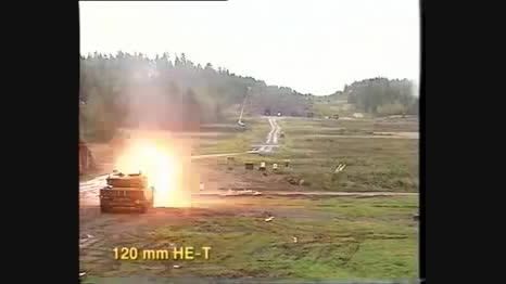 شلیک تانک Leopard 2a4