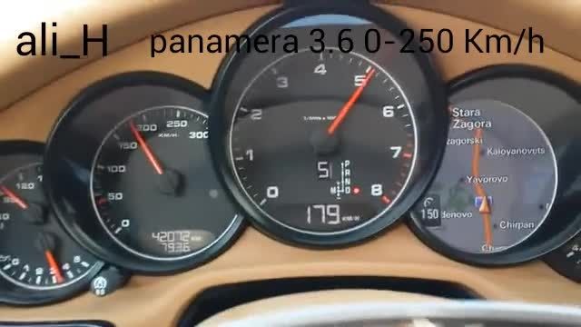 0-250 پورشه پانامرا 3600 V6