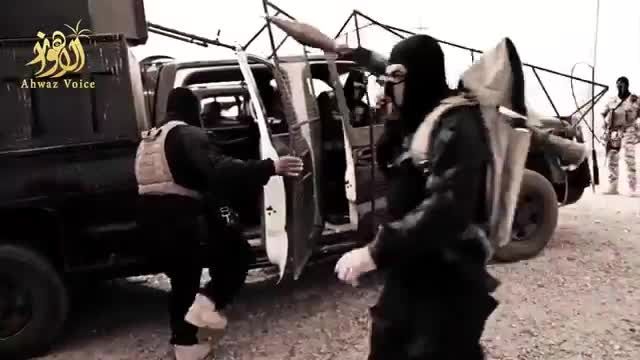 لحظه اسیر کردن نیروهای داعش توسط گردان السلام عراقی