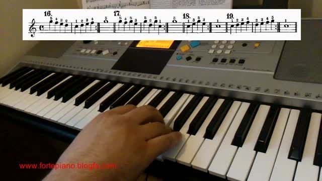 4 - متد آموزش پیانو - beyer - اجرای تمرینات 19-16 صفحه8