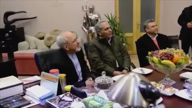 دیدار مهران مدیری با محمد جواد ظریف